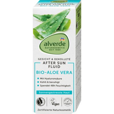 alverde NATURKOSMETIK fluid po opalování bio aloe vera 50 ml – Zboží Dáma