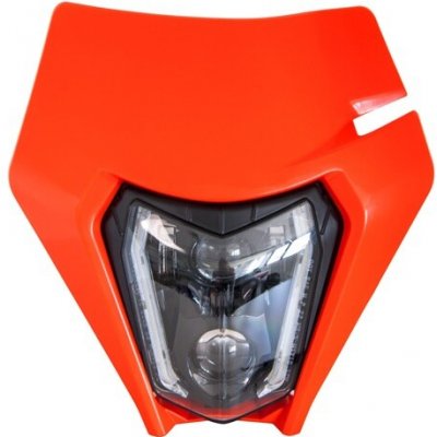 Rtech Přední maska vč LED světla KTM neon oranžová | Zboží Auto