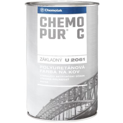 Chemolak Chemopur G U 2061 Základní polyuretanová dvojsložková barva 0,8L matná bílá
