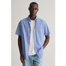 Gant košile poplin Gingham SS modrá