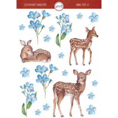 ePipí Arch samolepek Srneček A6 20 samolepek – Zboží Dáma