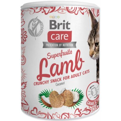 Brit Care Cat Snack Superfruits Lamb with Coconut 100 g – Hledejceny.cz