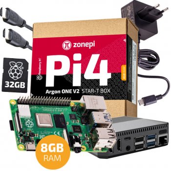 Raspberry Pi4 Argon ONE V2 STAR-T BOX 8 GB