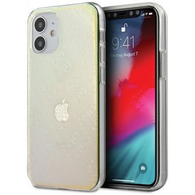 Pouzdro Guess iPhone 12 mini Iridescent hardcase 4G 3D Pattern Collection – Zboží Mobilmania