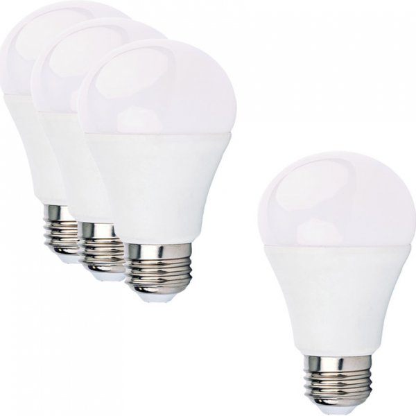 Žárovka Lumenix LED žárovka E27 A60 12W 1080L teplá bílá 3+1