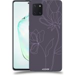 Pouzdro ACOVER Samsung Galaxy Note 10 Lite N770F s motivem Line Flower II – Hledejceny.cz