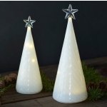 SIRIUS Malý skleněný stromeček 22 cm bílý – Zboží Mobilmania