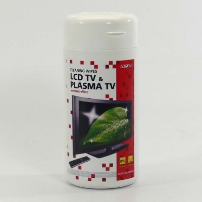 Logo čisticí trhací ubrousky na obrazovky dóza 100 ks – Sleviste.cz