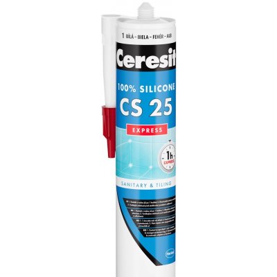 Ceresit CS 25 sanitární silikon EXPRESS transparent 280ml – Sleviste.cz
