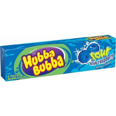 Hubba Bubba kyselé žvýkačky s příchutí modré maliny 40 g – Zboží Dáma