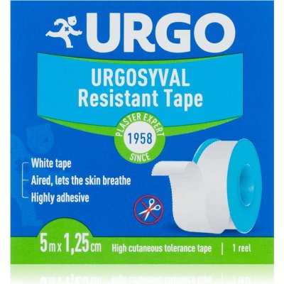 URGO Syval resistant tape 5 m x 1,25 cm textilní náplast odstín White 1 ks – Zboží Mobilmania