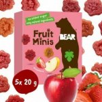 BEAR Minis ovocné jahoda a jablko 5 x 20 g – Zboží Dáma