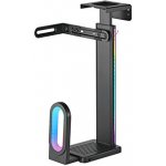 Ultradesk FLANK závěsný pod stůl černý kov 20 kg ULTRADESK držák PC pod stůl, RGB podsvícení – Zboží Živě