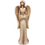 Pro-Tech shop Vánoční figurka zlatý anděl stojící 15,5x15x42,5cm 69424 – Hledejceny.cz
