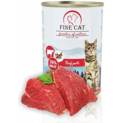 Fine Pet Fine Cat FoN pro kočky hovězí 70% masa Paté 400 g