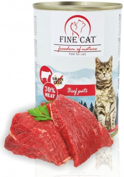 Fine Pet Fine Cat FoN pro kočky hovězí 70% masa Paté 400 g