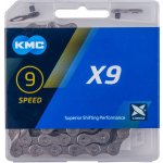 Řetěz KMC X-9.73, šedý (Řetěz KMC pro 9 rychlostí)