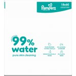 Pampers Dětské čisticí ubrousky s 99 % vody 18 x 60 ks – Sleviste.cz