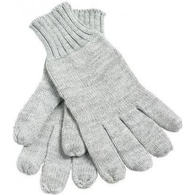 Pletené rukavice JN Knitted Gloves šedá – Zboží Dáma