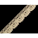 Prima-obchod Bavlněná krajka paličkovaná šíře 25 mm, barva 7 béžová světlá – Zboží Mobilmania