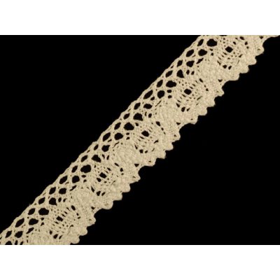 Prima-obchod Bavlněná krajka paličkovaná šíře 25 mm, barva 7 béžová světlá – Zboží Mobilmania