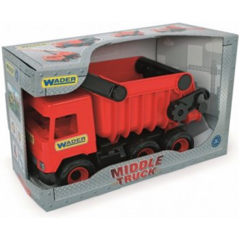 Wader 32111 middle truck sklápěč červená