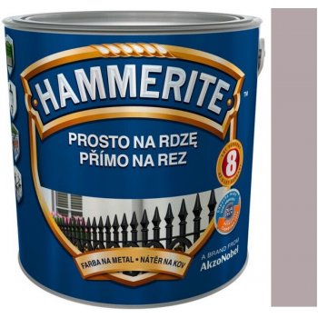 Akzo Nobel Hammerite přímo na rez, 2,5l, hladká stříbrná