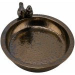 Ego Dekor Pítko pro ptáky s ptáčky Broznze Birds 33 x 6 cm keramika bronz – Zboží Dáma