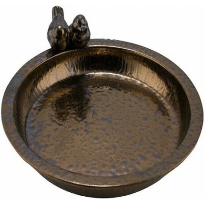Ego Dekor Pítko pro ptáky s ptáčky Broznze Birds 33 x 6 cm keramika bronz – Zboží Dáma