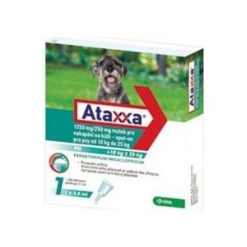Ataxxa Spot-on pro psy 10-25 kg L 1250 / 250 mg 1 x 2,5 ml
