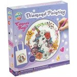 GRAFIX Diamantové malování Plátěná taška Jednorožec 25x31 cm – Sleviste.cz