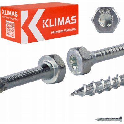 Vruty do dřeva Klimas Wkręt-Met 8 x 50 mm 50 ks – Hledejceny.cz