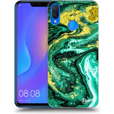 Pouzdro Picasee silikonové Huawei Nova 3i - Green Gold černé – Zbozi.Blesk.cz