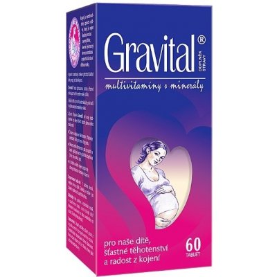 VitaHarmony Gravital pro těhotné a kojící 60 tablet