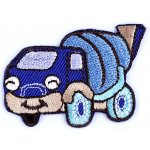 Nažehlovačka nákladní auto, traktor, bagr, vláček, míchačka Varianta: 8 modrá královská míchačka, Balení: 1 ks – Hledejceny.cz
