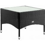 DB Garden Zahradní stolek Nimor 58 cm polyratan černý – Hledejceny.cz