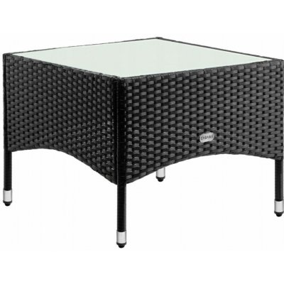 DB Garden Zahradní stolek Nimor 58 cm polyratan černý – Hledejceny.cz