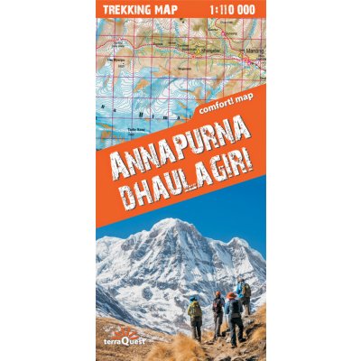 mapa Annapurna Dhaulagiri 1:110 t. lamino