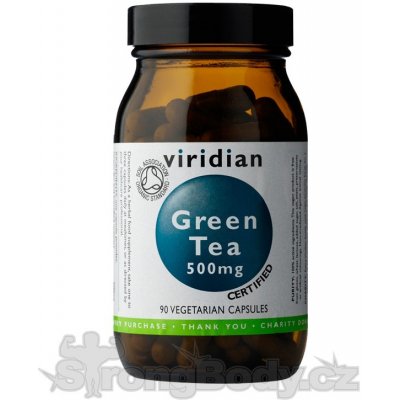 Viridian 100% Organic Green Tea 90 kapslí