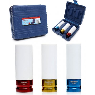 Tagred Nástrčné klíče 1/2" na hliníkové alu ráfky, 17, 19 a 21 mm, sada 3 ks, TA1253 – HobbyKompas.cz