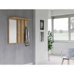 TP Living Předsíňová věšáková stěna Hanger hnědá – Zboží Dáma