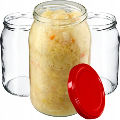 Kadax 24x 900ml SKLENICE NA ZAVAŘENINY + 82mm ŠROUBOVACÍ VÍČKA – Hledejceny.cz