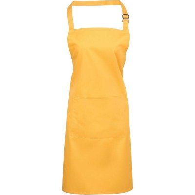 Premier Zástěra s laclem a kapsou na břiše Colours PR 154 sunflower – Hledejceny.cz