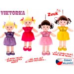 Mikrotrading Viktorka hadrová žlutá 32 cm česky mluvící – Zboží Mobilmania