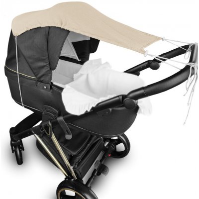 Baby Nellys Mušelínová stříška NATURE béžová – Zboží Mobilmania