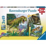 Ravensburger Pravěká zvířata 3 x 49 dílků – Hledejceny.cz