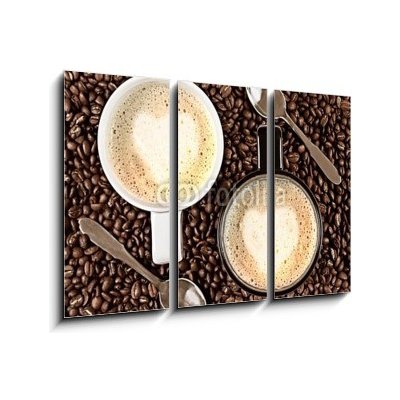 Obraz 3D třídílný - 105 x 70 cm - Caffe Latte for two Caffe Latte pro dva – Hledejceny.cz
