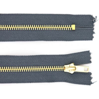 Pro Háčkování Kovový zip nedělitelný 8 cm, Ø 6 mm antracitový – Hledejceny.cz