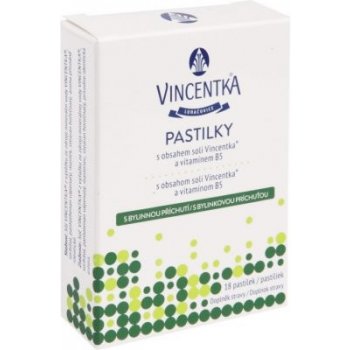 Vincentka pastilky bylinné 18 tablet