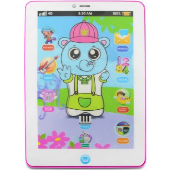 FunPlay C906E9 naučný tablet 24,5x17,5 cm růžový